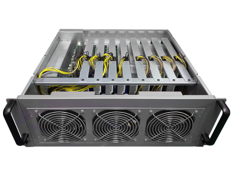 GPU 专业挖矿系统 P104-100(4GB)X8